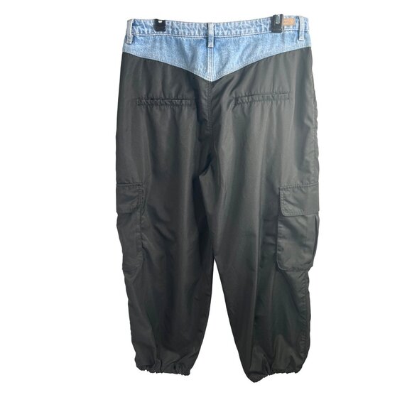 BLANKNYC By Anthropologie Cold Gem Trousers Womens Two-Tone Cargo Pants Size 31 - Picture 5 of 16